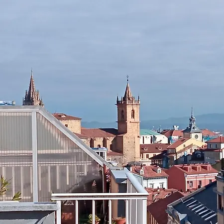 Atico Quintana Ii - Con Terraza, En El Centro Con Wifi Y Garaje Апартаменты Овьедо