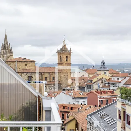 Atico Quintana Ii - Con Terraza, En El Centro Con Wifi Y Garaje * Oviedo
